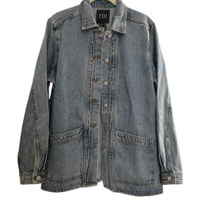 French Dressing Jeans Denim Jacket Size L